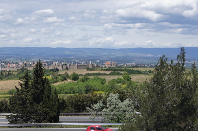 This is a view of Carcassonne from an Aire on the motorway. We did not stay there but we may do so in the future. Looks like an interesting place; the towm, I mean, not the Aire!